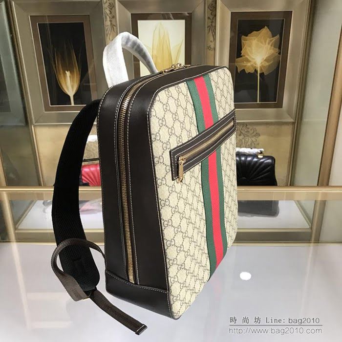 GUCCI古馳 新款男包 專櫃品質 478324 進口牛皮 原廠五金 男士雙肩背包  ydgq3216